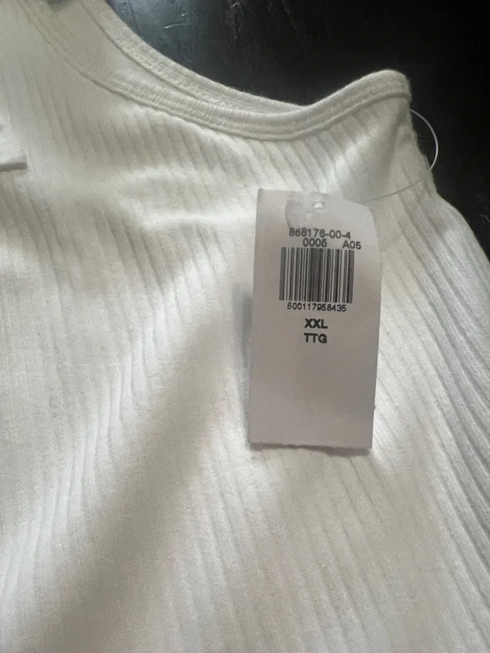 NWT Old Navy White Tie-Shoulder Ribbed Tank Body Suit XXL - Picture 15 of 15